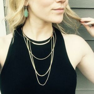 Stella & Dot Gold Drape Necklace